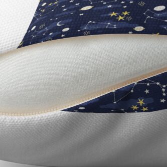 Coussin ''Galaxie - cosmos' : autre vue