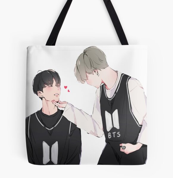 K-Pop BTS Jikook  Tote Bag by Irator