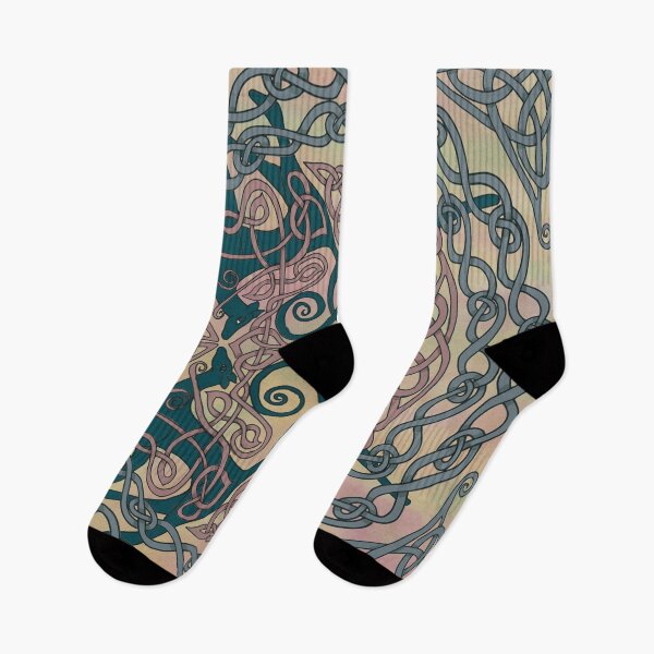 Item preview, Art Nouveau Greyhounds - Pink & Cream designed and sold by lottibrown.