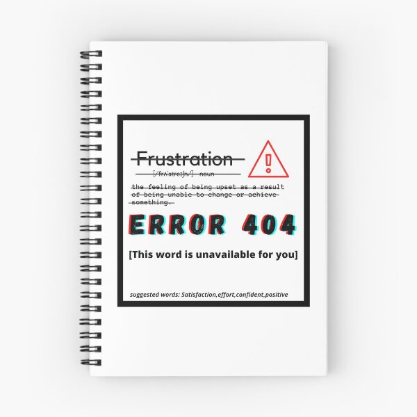 Item preview, Frustration in Dictionary, Error 404 designed and sold by The Athletic  Mindset.