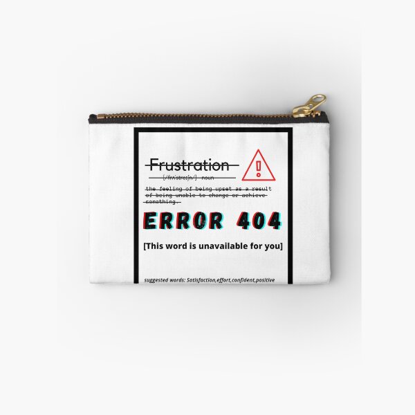 Item preview, Frustration in Dictionary, Error 404 designed and sold by The Athletic  Mindset.