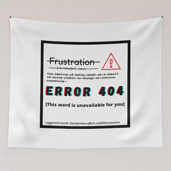 Item preview, Frustration in Dictionary, Error 404 designed and sold by The Athletic  Mindset.