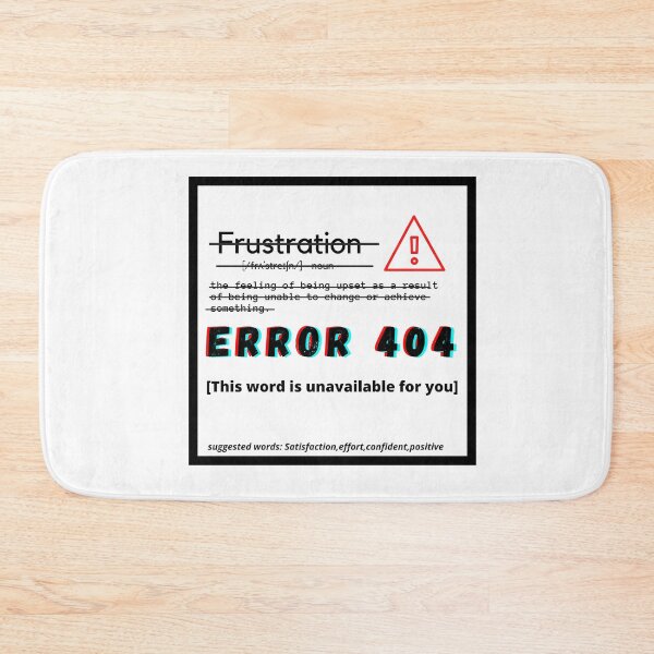 Item preview, Frustration in Dictionary, Error 404 designed and sold by The Athletic  Mindset.