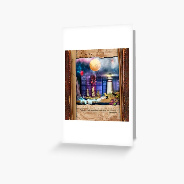The Curious Library Calendar - February Greeting Card