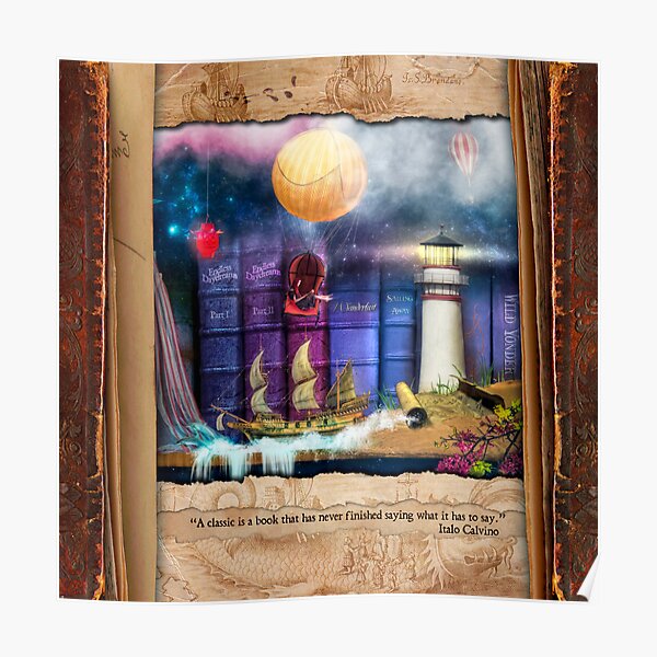 The Curious Library Calendar - February Poster