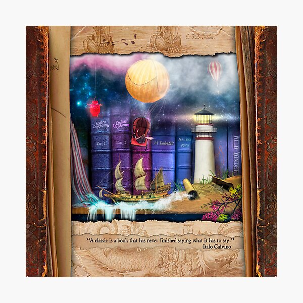 The Curious Library Calendar - February Photographic Print