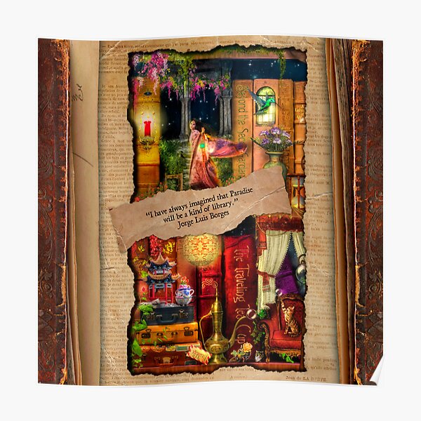 The Curious Library Calendar - April Poster