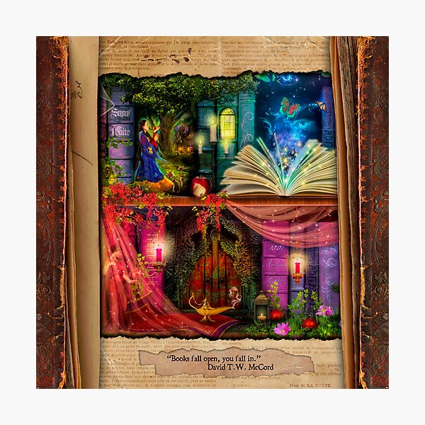 The Curious Library Calendar - May Photographic Print