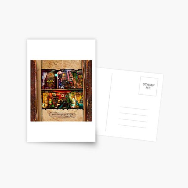 The Curious Library Calendar - September Postcard
