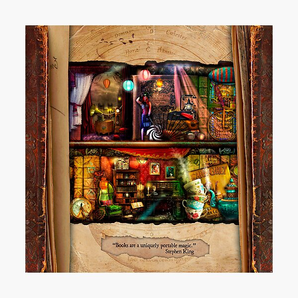 The Curious Library Calendar - September Photographic Print