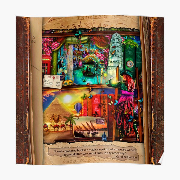 The Curious Library Calendar - November Poster