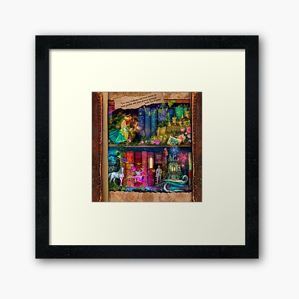 The Curious Library Calendar - December Framed Art Print