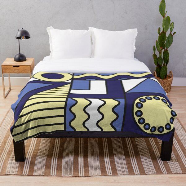 Geometric Beach Throw Blanket