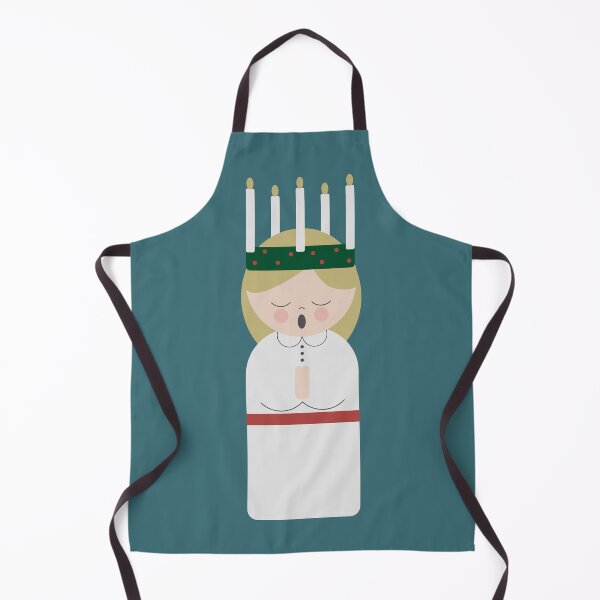 Item preview, Cartoon girl with candles at Saint Lucy at Christmas designed and sold by EngineerGoC.