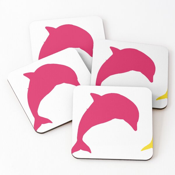 Item preview, Three jumping dolphins, blue, red, yellow designed and sold by MIRO3D.