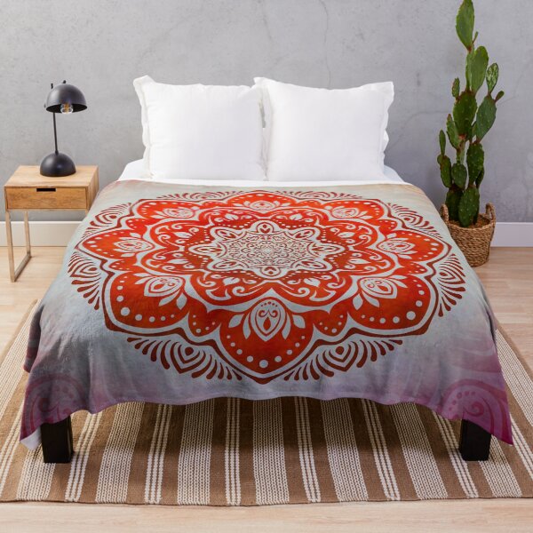 Item preview, Tapestry Mandala vivid red designed and sold by Marl Tapestry.
