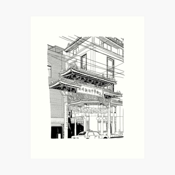 Nagasaki - China Town Art Print