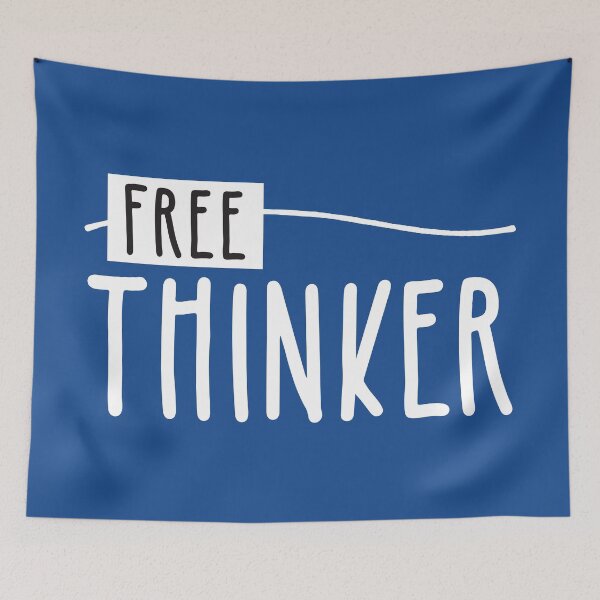 Item preview, Free Thinker designed and sold by BlueZenStudio.