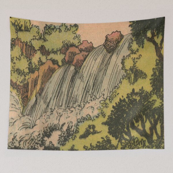 Item preview, Amazon Jungle Waterfall - Vintage Comic Anime designed and sold by elevens.