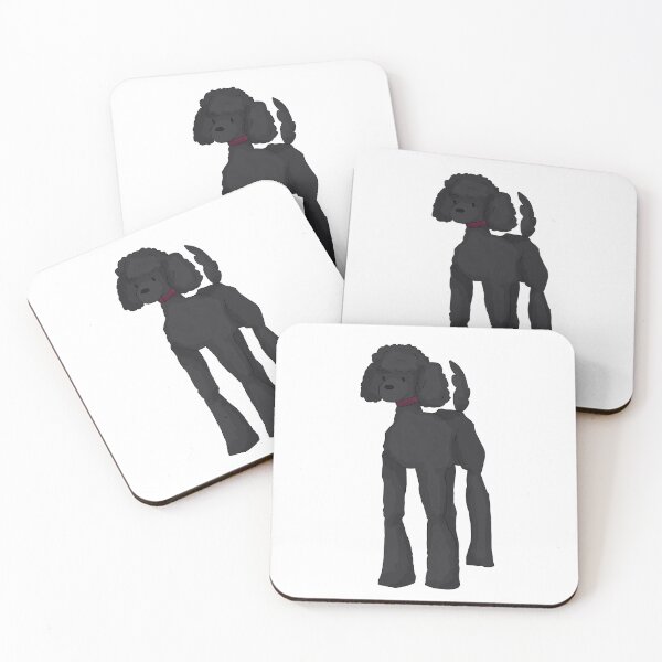 Item preview, black poodle with long lengs designed and sold by savanamms6.