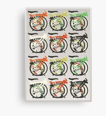 Folded Brompton Bicycle Canvas Print