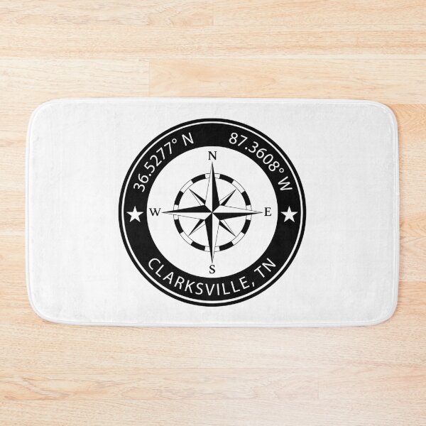 Item preview, Clarksville, Tennessee Geographical Coordinates designed and sold by TeeOhGraphics.