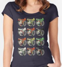 Folded Brompton Bicycle Women's Fitted Scoop T-Shirt