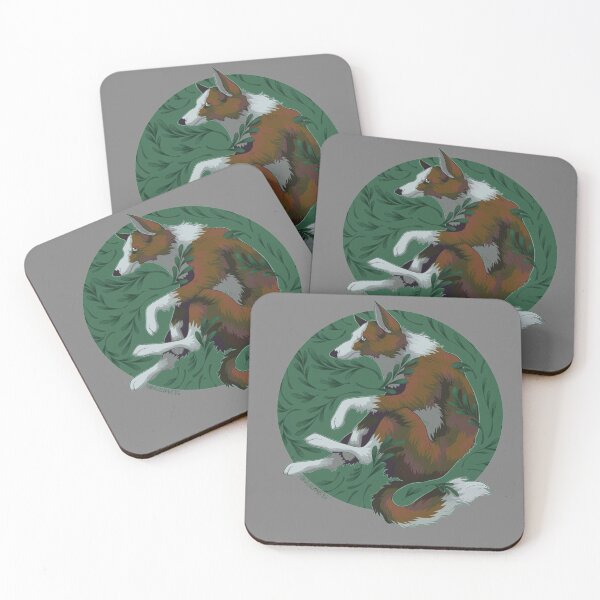 Item preview, Dog with ferns designed and sold by kbbutcherart.