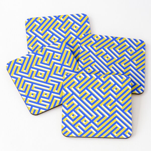 Item preview, Blue Yellow Labyrinth Maze designed and sold by Sybille-Yates.