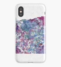 oregon map cold colors iPhone Case