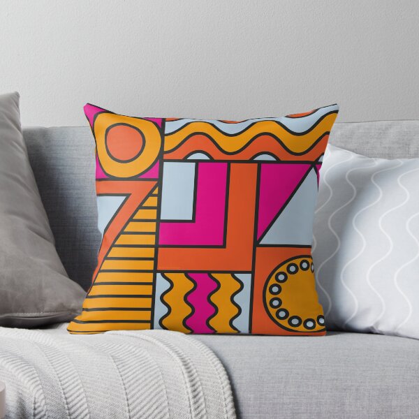 Geometric Party Throw Pillow