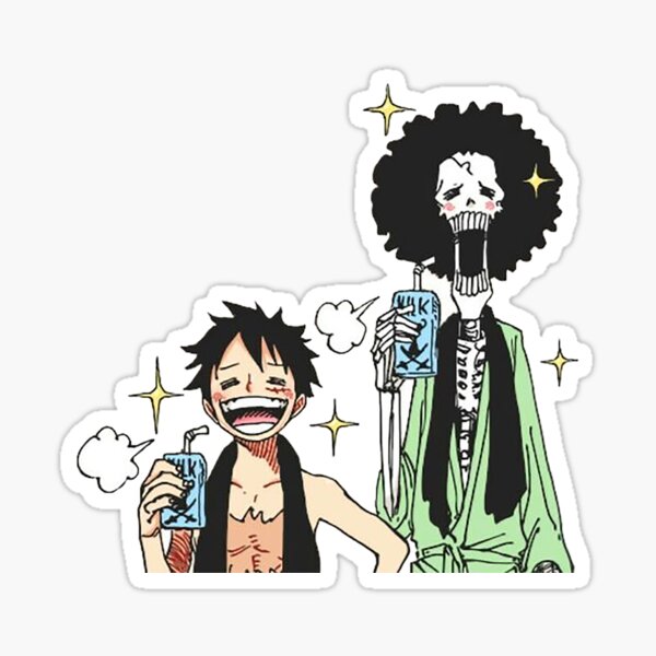 Luffy & Brook Sticker