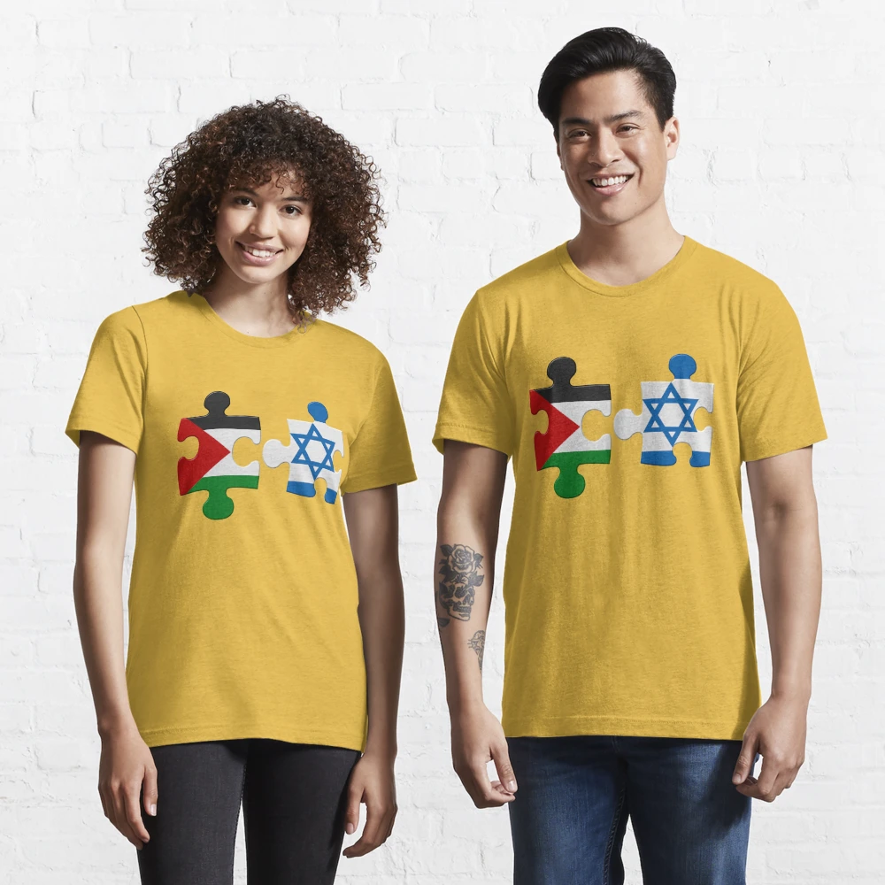 Essential T-Shirt for Sale mit Israel und Palästina Konflikt Flag