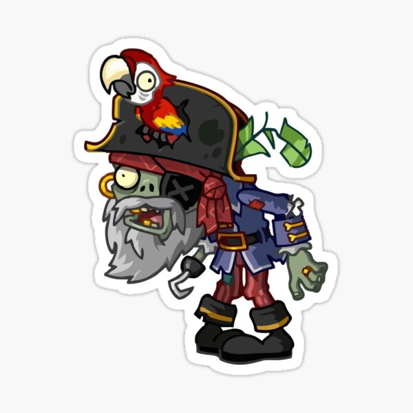 Plantas Vs Zombies | Jefe pirata Pegatina