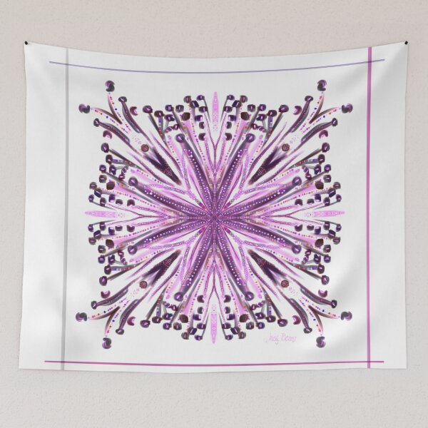 Item preview, Raspberry Wedding Branding with Purple Vibrant symmetrical design designed and sold by busyBeanz.