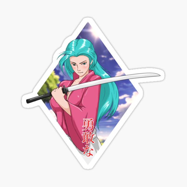 Item preview, ANIME GIRL SAMURAI WITH KATANA SWORD designed and sold by Jay Bayne.