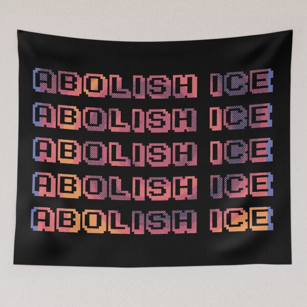Item preview, Abolish ICE halftone designed and sold by Soulreaper98.