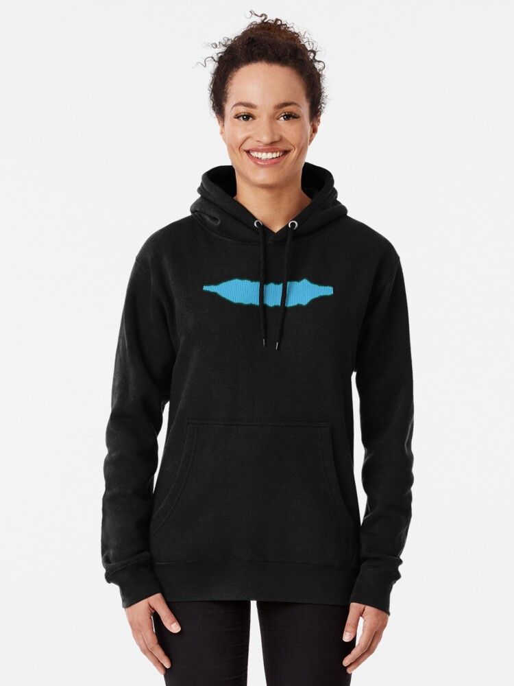 Thumbnail 1 of 5, Pullover Hoodie, Isle of Skye Cuillin Ridge Waveform designed and sold by TheRandomFactor.