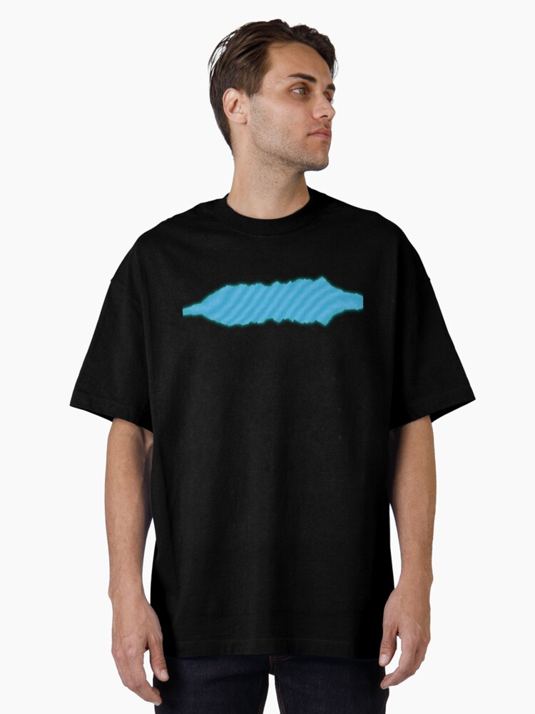 Thumbnail 1 of 7, Oversized T-Shirt, Isle of Skye Cuillin Ridge Waveform designed and sold by TheRandomFactor.
