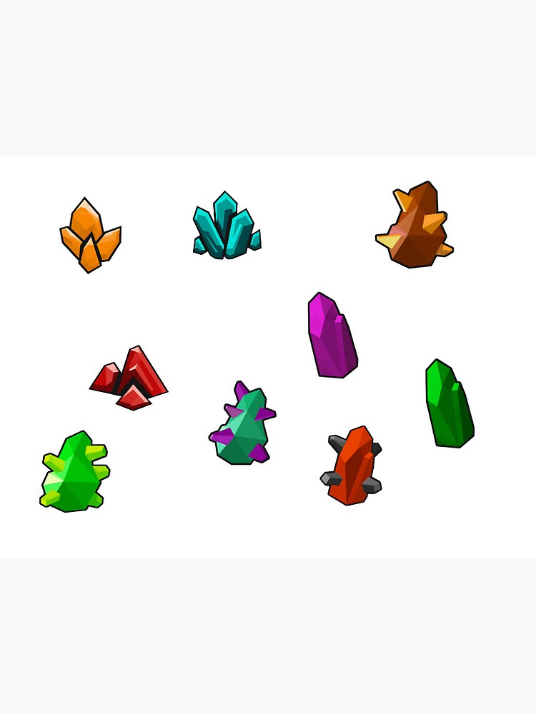 "Cute & colorful Deep rock galactic materials." Sticker for Sale by