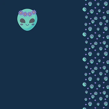 Artwork thumbnail, Aliens pattern by Arrows Designs