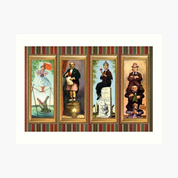 Stretching Room Portraits Art Print