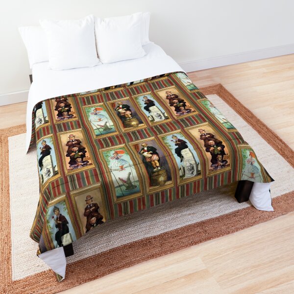 Stretching Room Portraits Comforter