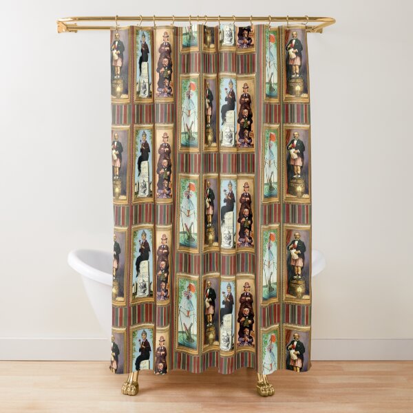 Stretching Room Portraits Shower Curtain
