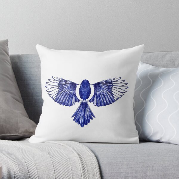 Blue skies Throw Pillow