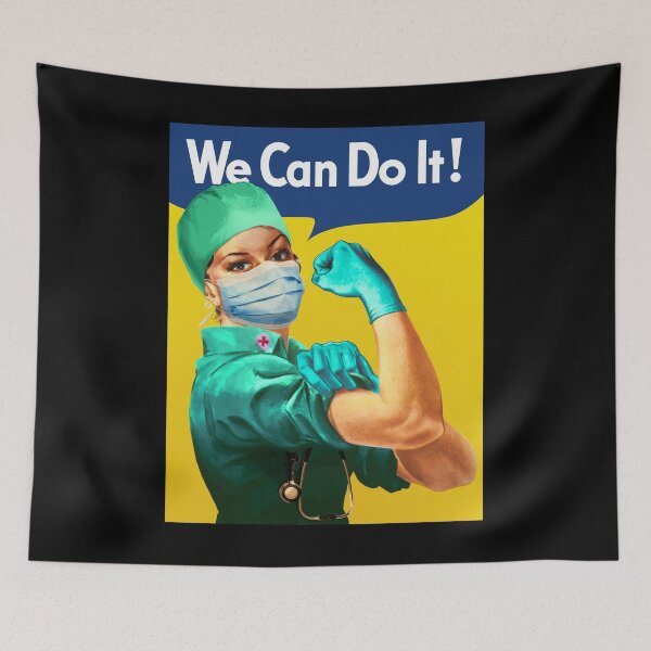Item preview, WE CAN DO IT - FRONT LINE NURSE ROSIE designed and sold by Jay Bayne.