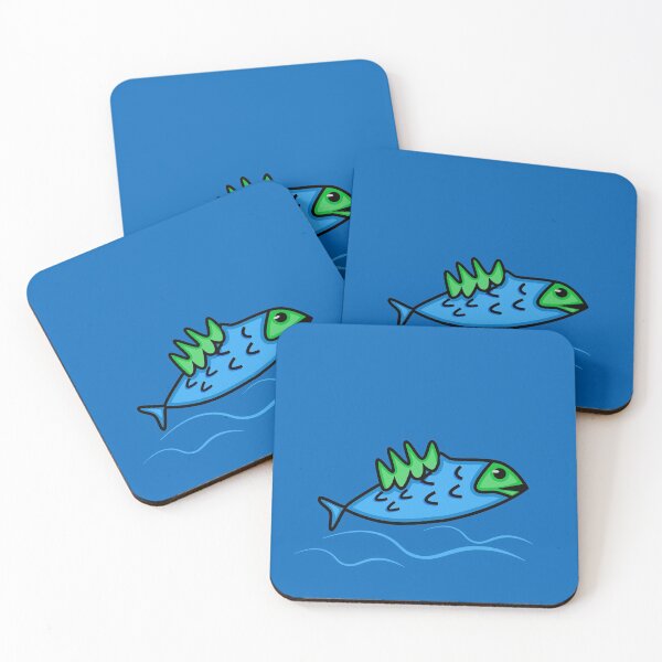 Item preview, Fish with waves. designed and sold by Kajaniko.