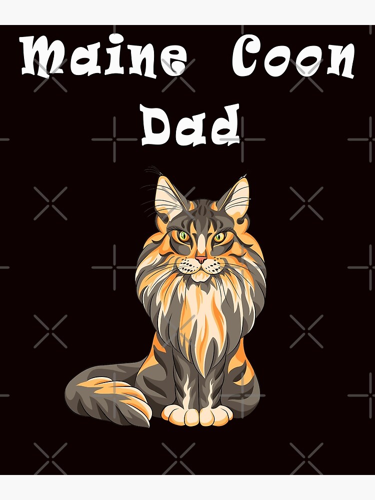 Disover maine coon dad Premium Matte Vertical Poster