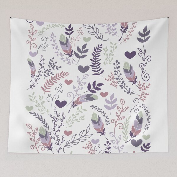 Item preview, Feathers and Hearts designed and sold by Designs By Creation.