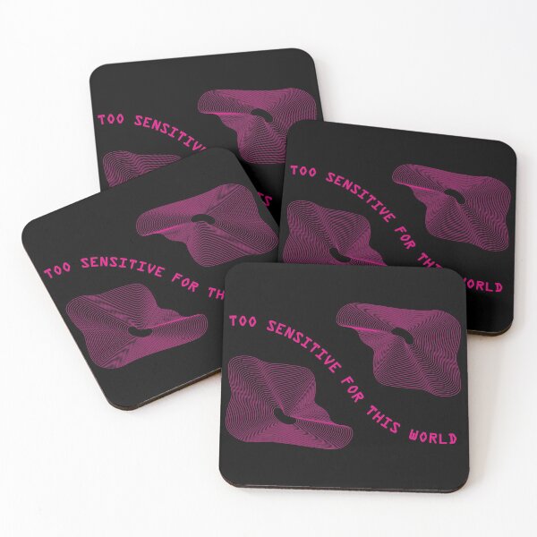 Item preview, TOO SENSITIVE FOR THIS WORLD NEON PINK DESIGN designed and sold by KaliKannon.